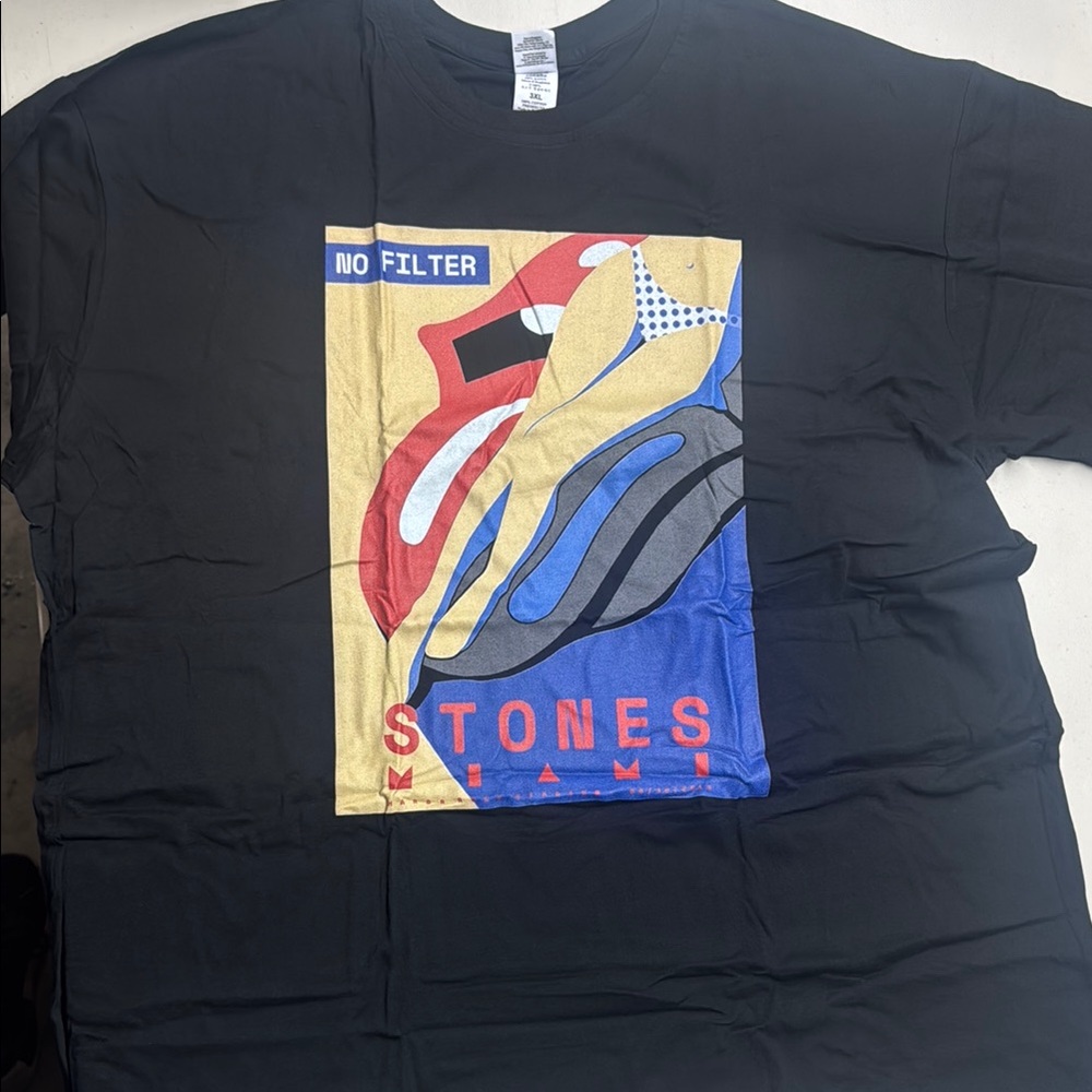 Stones Miami Black Graphic Tee